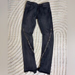 Rick Owens Banana Cut Zip Jeans – Size 30 – Made in Italy